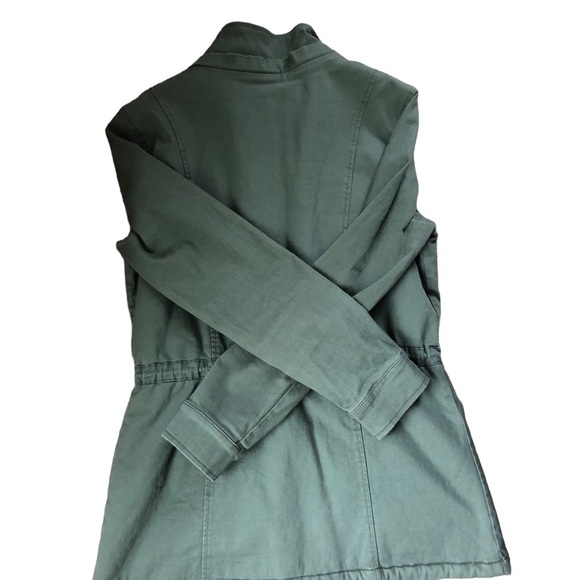 Market & Spruce Stitch Fix Olive Cargo Utility Sherpa Lined Jacket Coat Sz S - Picture 3 of 8